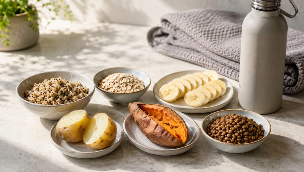 alimentos con carbohidratos y ejercicio